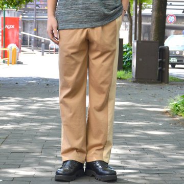 【40% OFF SALE】 ts(s) (ティーエスエス) Smooth Cotton Terry Jersey Asymmetry Line Track Pants -(32)Light Beige #ET38XC10