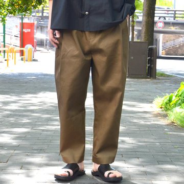 【2018 SS】 HED MAYNER(ヘド・メイナー) / Four pleat Pants -KHAKI- #HMP202
