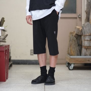 【40% off sale】South2 West8(サウスツーウエストエイト) Cropped Boulder Pant [Poly Elastic Taffeta] -BLACK-  #CH767