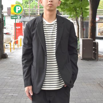 【2018 AW】A VONTADE(ア ボンタージ) Lounge Jacket -T/R Stretch Serge-BLACK- #VTD-0279-JK