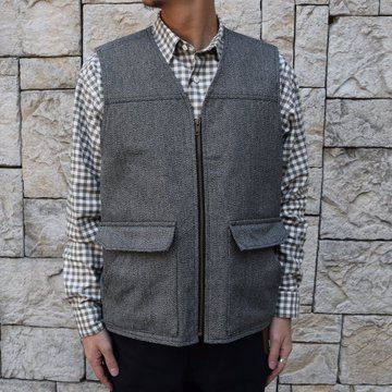 【2019 AW】BROWN by 2-tacs (ブラウンバイツータックス) WORK VEST B22‐V003