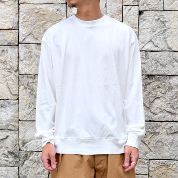 blurhms ROOTSTOCK(ブラームス) / SILK COTTON JERSEY L/S LOOSE FIT -OFF- #ROOTS-F206