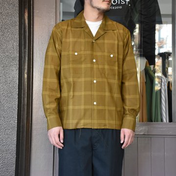 【40% off sale】NEEDLES(ニードルス) C.O.B. ONE-UP SHIRT C/S PLAID -BROWN-#IN170
