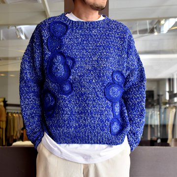 【40% off sale】[2021]amachi.(アマチ) Caillois's Agate knit-Majorelle Blue- #AY8-25