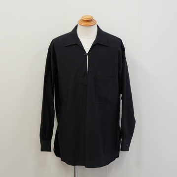 ULTERIOR(アルテリア) / C/S PARACHUTE CLOTH PO SHIRT -BLACK- #ULSH35-GA121