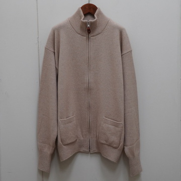 【23AW】HERILL(ヘリル)/Goldencash Zipup Sweater -Natural&Black- #23-080-HL-8070-3