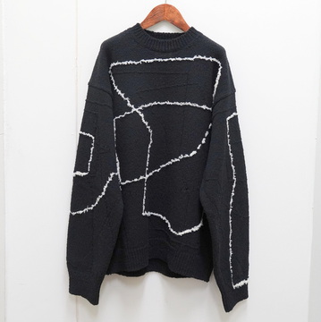 YOKE(ヨーク)/CONTINUOUS LINE EMBROIDERY SWEATER #YK23FW0581S