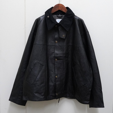 yoused(ユーズド) / LEATHER DRIVER'S JKT -BLACK- #23AW06