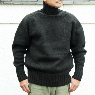 Slopeslow(スロープスロウ)/yoke top turtle neck sweater(yak/lambs multi ply) #1233006