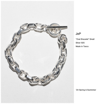 JeP(WF[C[s[)/ Oval Bracelet Large -Silver- #JEP231973