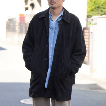 y24AWzCCU(V[V[[)/MAC COAT -BLACK- #SH-52-C-SUEDE-2