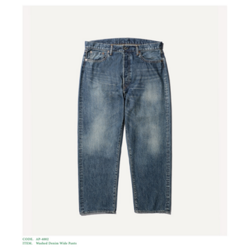 y25AWzA.PRESSE(A vbZ)/ Washed Denim Wide Pants -INDIGO- #AP-4002