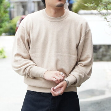 y25AWzHERILL(w)/ Golden cash Pullover -NATURAL,KHAKI,BLACK- #25-080-HL-8050-30