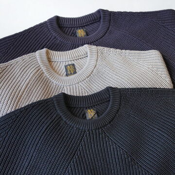 �y26SS�zBATONER(�o�g�i�\) / SIGNATURE CREWNECK KNIT -SEPIA BROWN,BEIGE,BLACK- #BN-26SM-003