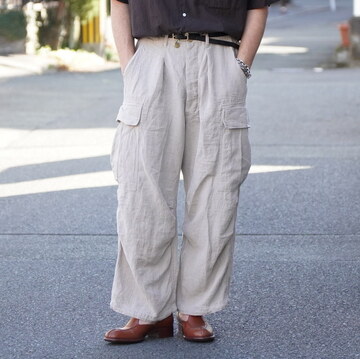�y26SS�zHERILL(�w����)/ Linen Junglefatigue pants  -2color- #26-030-HL-8310