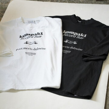 POET MEETS DUBWISE / Kompakt Record Bar�~PMD T-SHIRT(acoustics�ʒ�) -BLACK&WHITE- KRBTS0675A