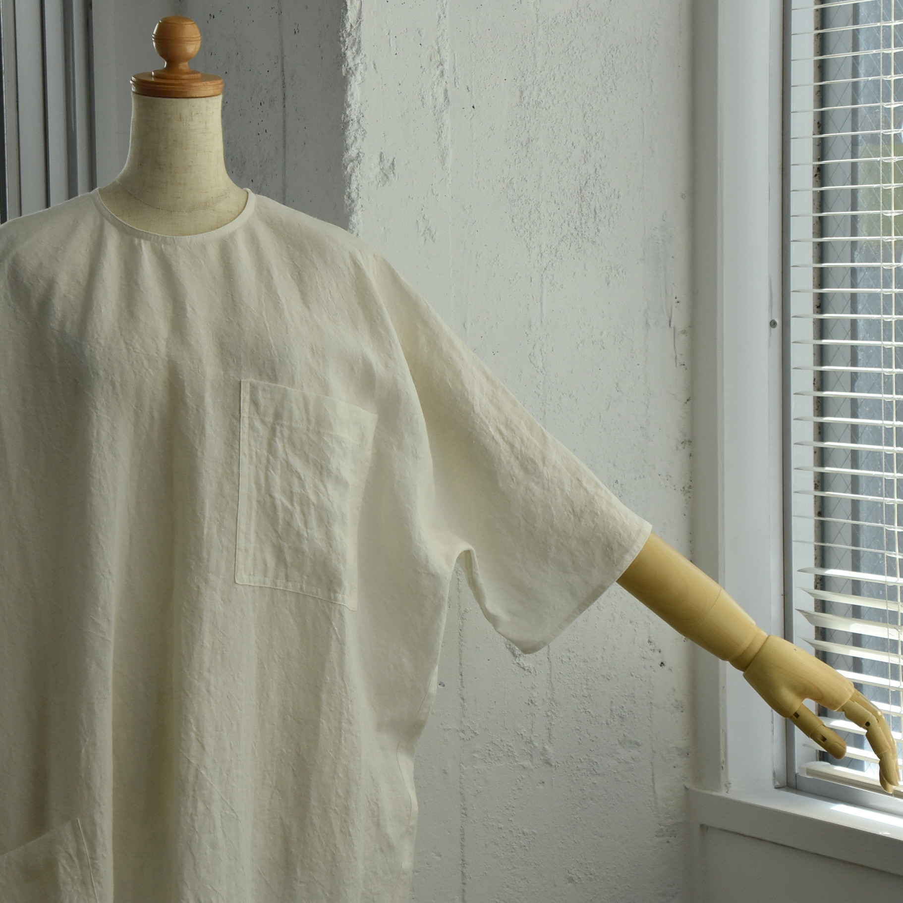 【40% off sale】SOFIE D'HOORE(ソフィードール) / DENVER Short slv c-neck dress W patched pockets【3色展開】 #DENVER-AA(10)