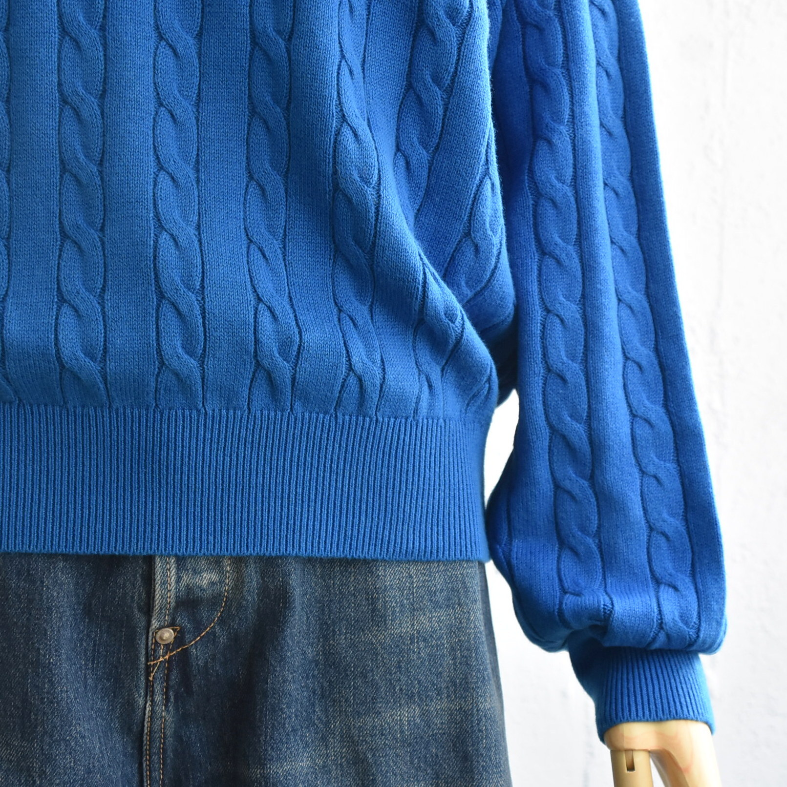 THE SHINZONE(U V][) / COTTON CASHMERE CABLE KNIT #24AMSNI06-AA(10)