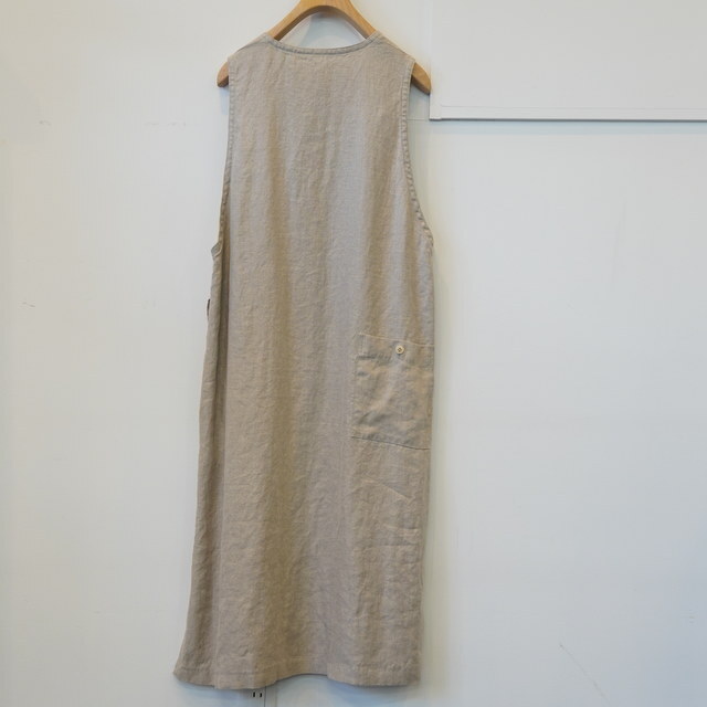 y40%OFFzSARAH(T)   Linen Twill Sleeveless Dress #C4266(10)