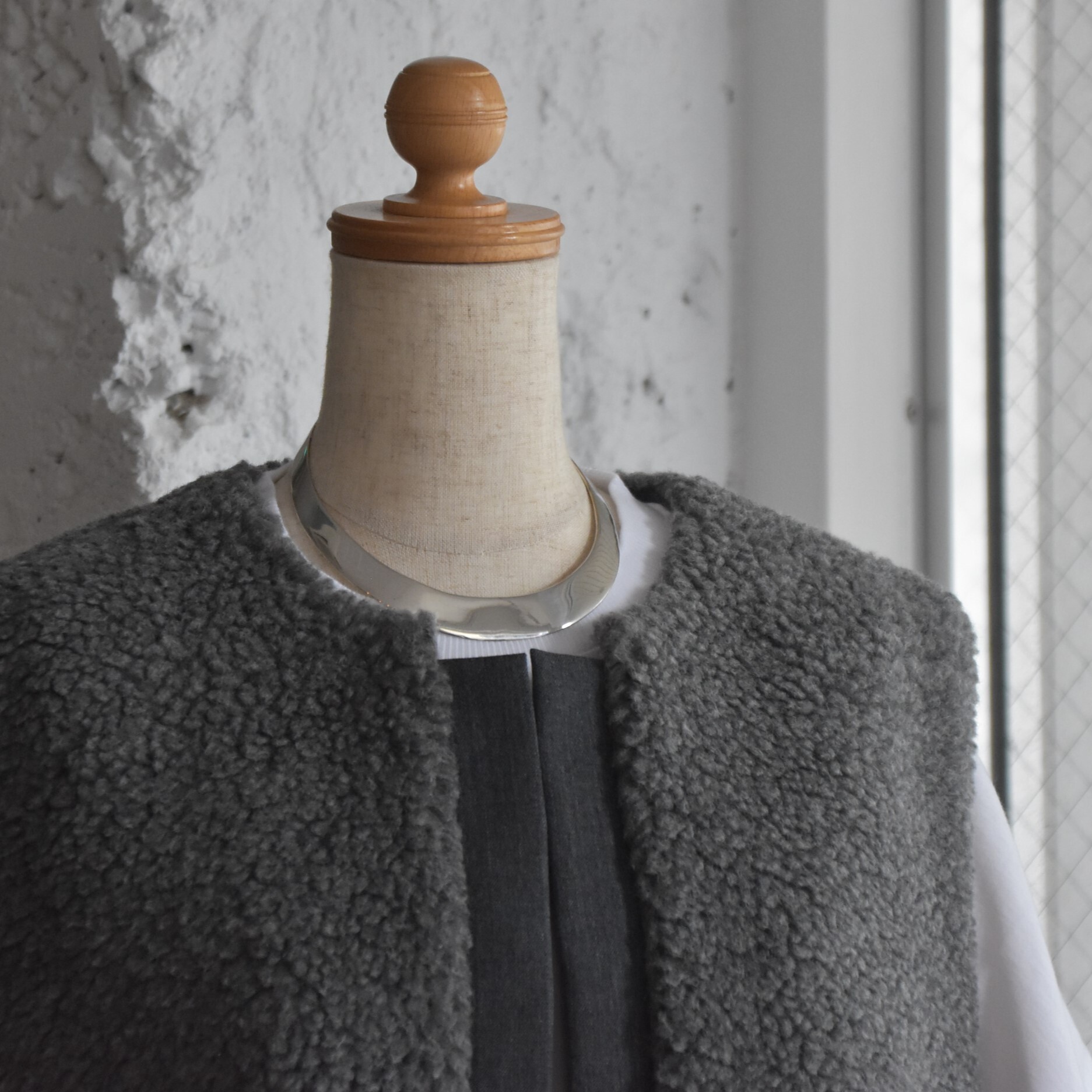 SACRA (TN) / POODLE FUR SHORT GILETy2FWJz #125505061-AA(10)