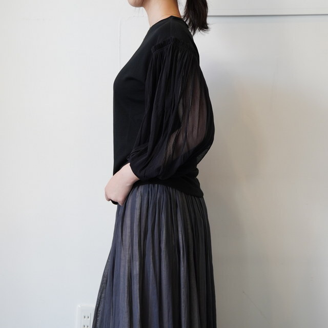 ANTIPAST(AeBpXg) / COTTON T W/MESH SLV #KNT267(10)