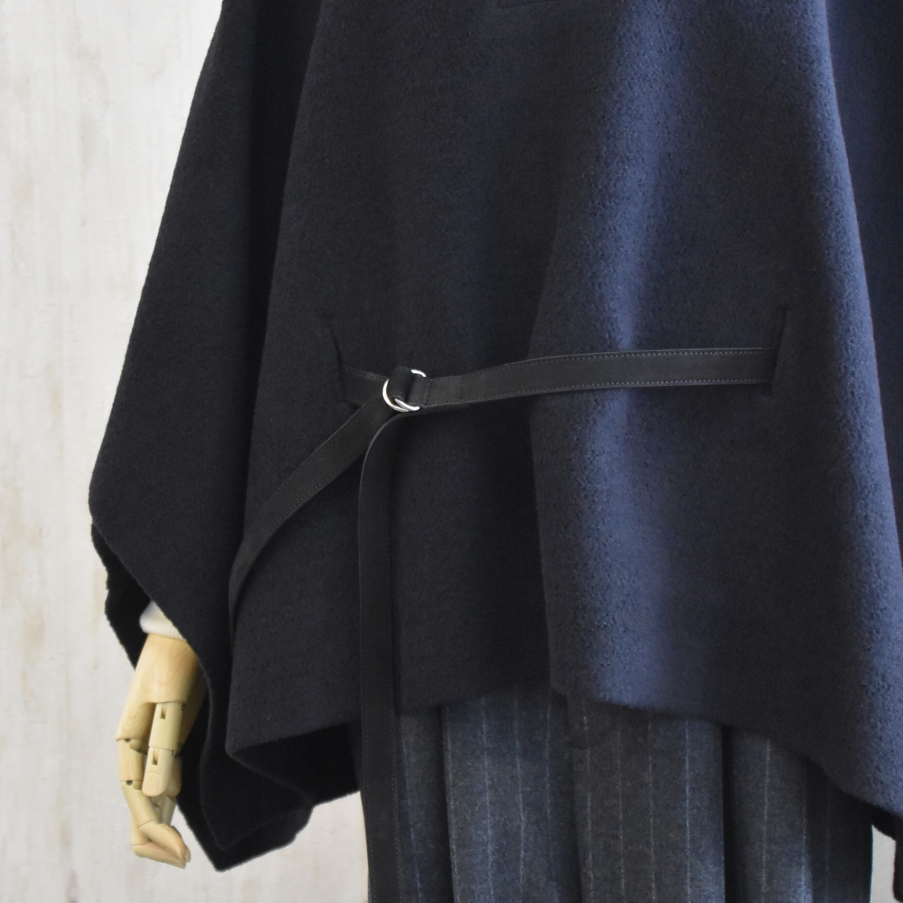 TENNE HANDCRAFTED MODERN(e nhNtebh_) / ANGOLA WOOL PONCHOy2FWJz#007-25FW-AA(10)