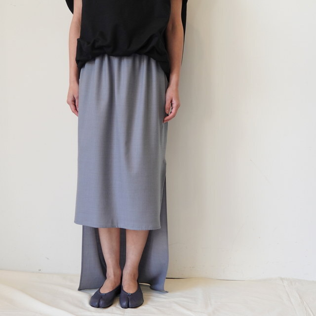 BOWTE(�o�E�g) EXTRA FINE WORSTED SERGE NARROW W STRIGHT SKIRT#261-05-0003(10)