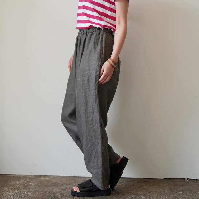 SARAH(�T��) BALLOON PANTS LINEN TWILL�y3�F�W�J�z #C30565(10)