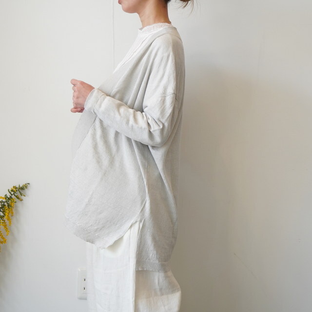 maison de soil(���]���h�\�C��) / V-NECK C/GN WITH SLIT #CNMDS2501(10)