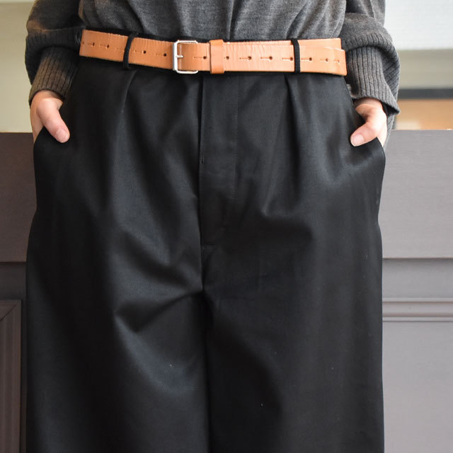 maison de soil(メゾンドソイル) ONE TUCK WIDE PANTS 12oz CHINO 