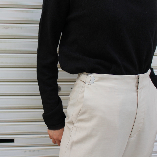 【40% off sale】Graphpaper(グラフペーパー) Wool Cupro Adjustable Waisted Trousers#GL223-40189(11)