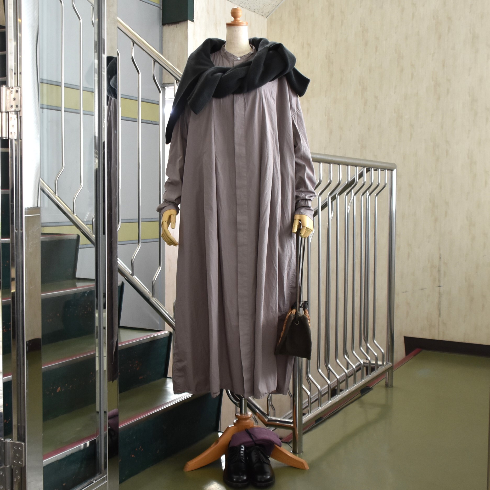 TOUJOURS(gDW[) / Front Wide Tuck Shirt Dress #MM43HD03-AA(11)