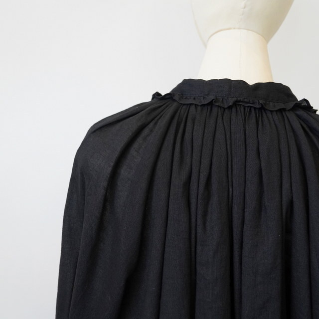 Bilitis dix-sept ans(reBXEfBZb^) LINEN GATHERED BLOUSE #2911-935(11)