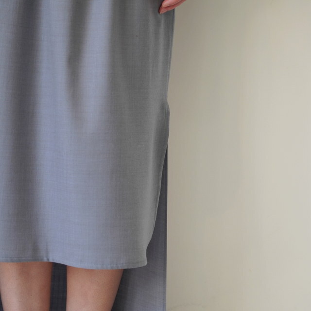 BOWTE(�o�E�g) EXTRA FINE WORSTED SERGE NARROW W STRIGHT SKIRT#261-05-0003(11)