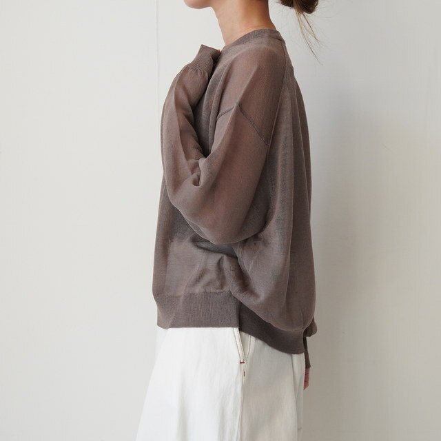 Graphpaper(�O���t�y�[�p�[) Coiled Wool Nylon Oversized Crew Neck Knit #GL261-80430(11)