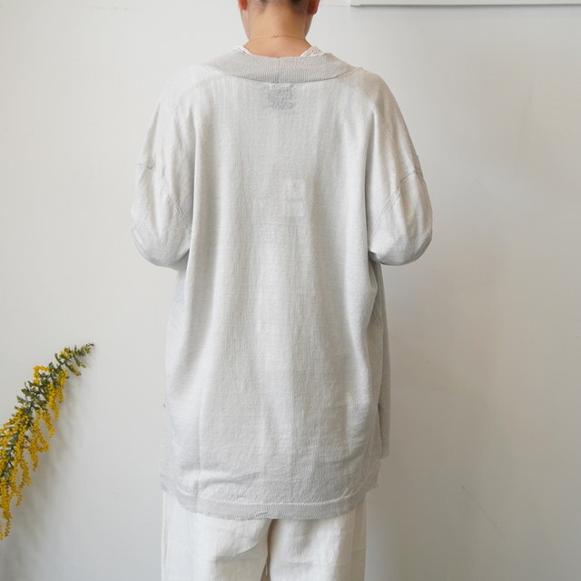 maison de soil(���]���h�\�C��) / V-NECK C/GN WITH SLIT #CNMDS2501(11)