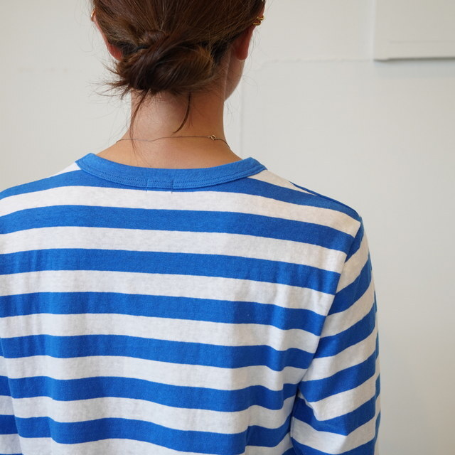 eleven 2nd (CuZJh) Cotton Border Jersey Long T-Shirt#E2C-2129(12)