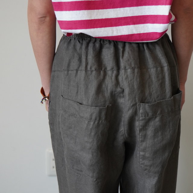 SARAH(�T��) BALLOON PANTS LINEN TWILL�y3�F�W�J�z #C30565(12)