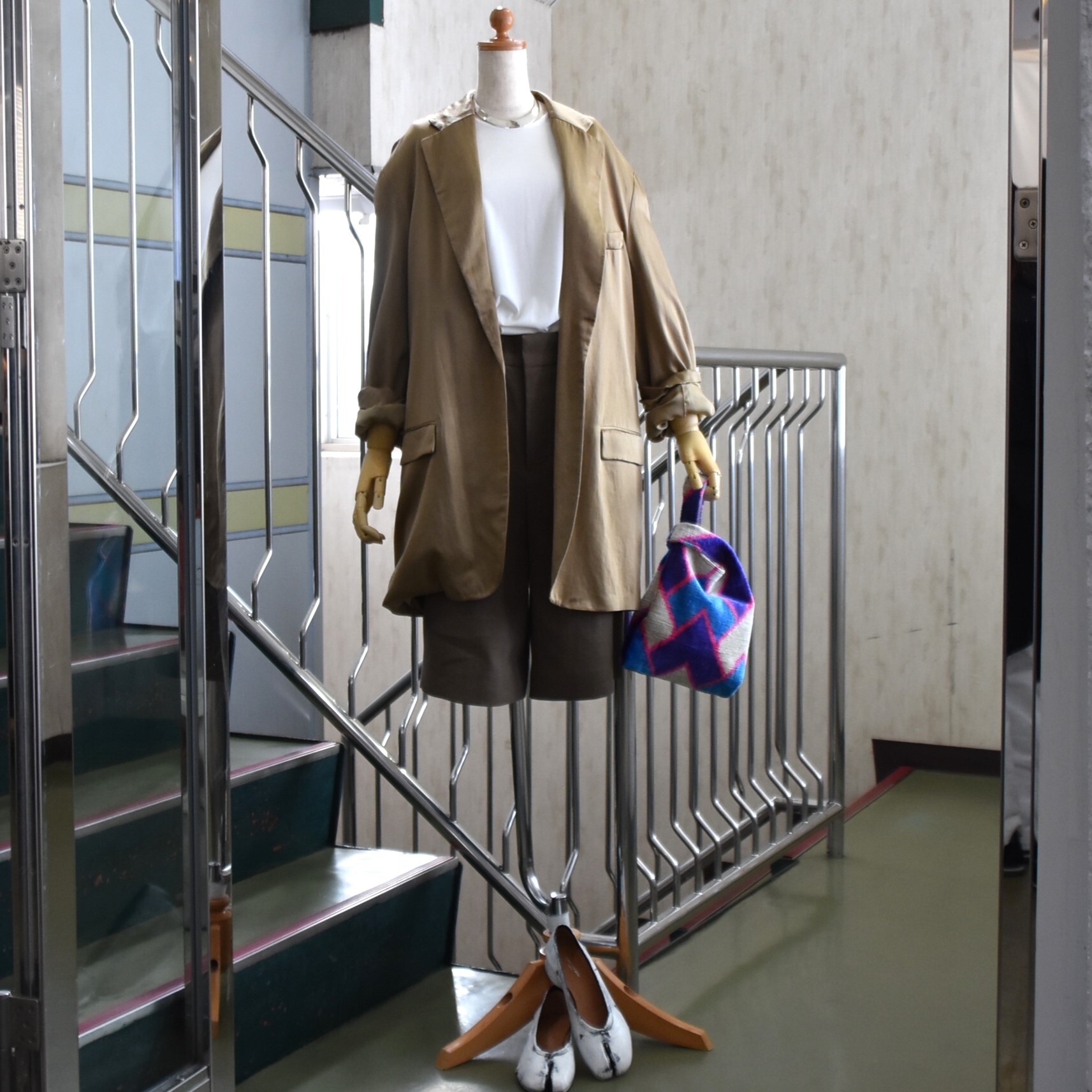 SACRA (�T�N��) / LINEN WOOL GABARDINE HALF PANTS�y2�F�W�J�z #126101112-AA(12)