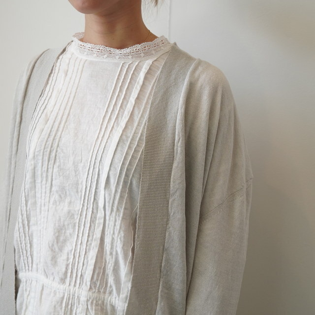 maison de soil(���]���h�\�C��) / V-NECK C/GN WITH SLIT #CNMDS2501(12)