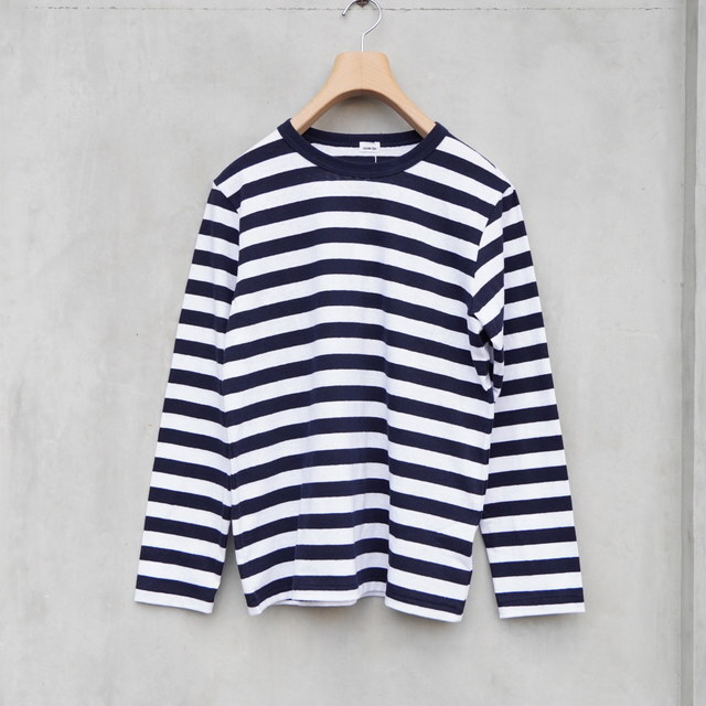eleven 2nd (CuZJh) Cotton Border Jersey Long T-Shirt#E2C-2129(13)