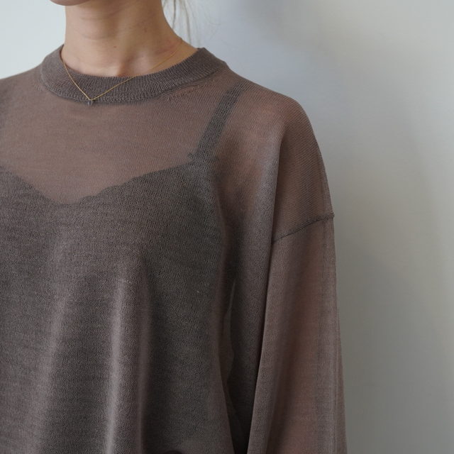 Graphpaper(�O���t�y�[�p�[) Coiled Wool Nylon Oversized Crew Neck Knit #GL261-80430(13)