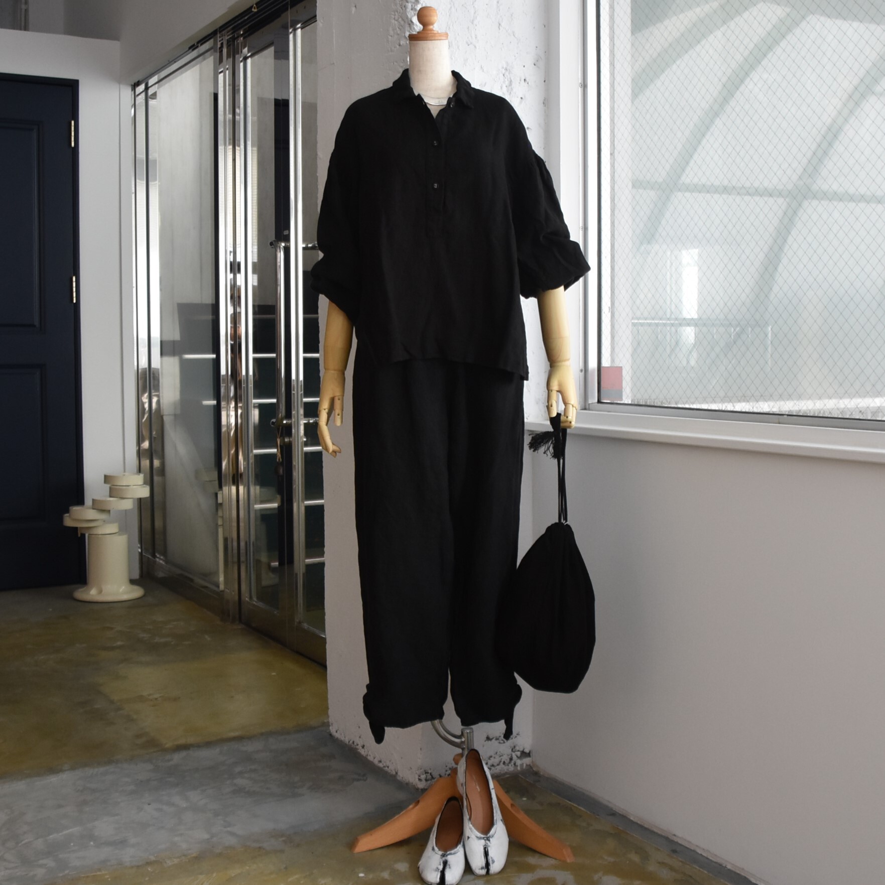 Whiteread (zCg[h) / GATHERED SLEEVES RELAXED SHIRTy2FWJz #SHIRT01-AA(15)