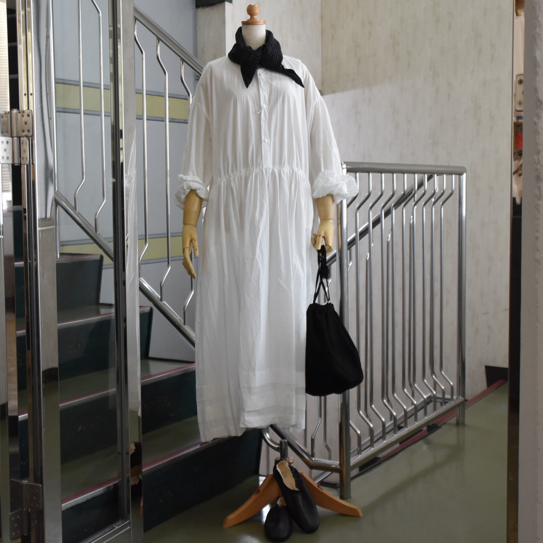 TOUJOURS(gDW[) / Bishop Sleeve Classic Gathered Dressy2FWJz #MM43DD03-AA(15)