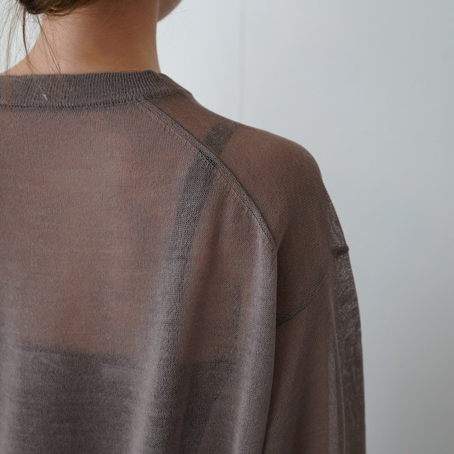 Graphpaper(�O���t�y�[�p�[) Coiled Wool Nylon Oversized Crew Neck Knit #GL261-80430(15)