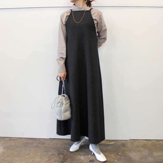 40% off sale】AURALEE(オーラリー)【20AW】LIGHT MELTON LONG  ONE-PIECE(2色展開)_A20AD05LM【K】／acoustics Lady's