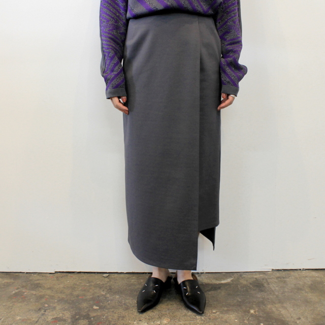 Graphpaper グラフペーパー Aw Compact Ponte Wrap Skirt 2色展開 Gl3 b K Acoustics Lady S