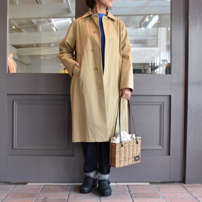 YAECA(ヤエカ) ステンカラーコートスタンダード KHAKI #61502