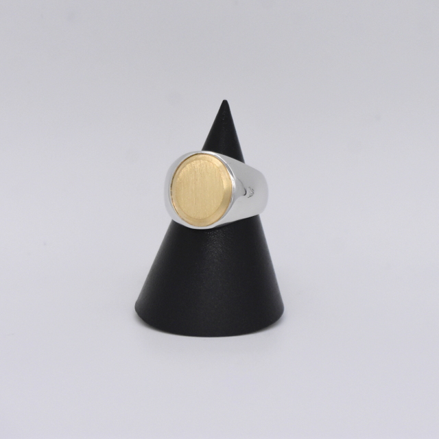 TOM WOOD(gEbh) Oval Gold Top ring #R74HTNA02S925(1)