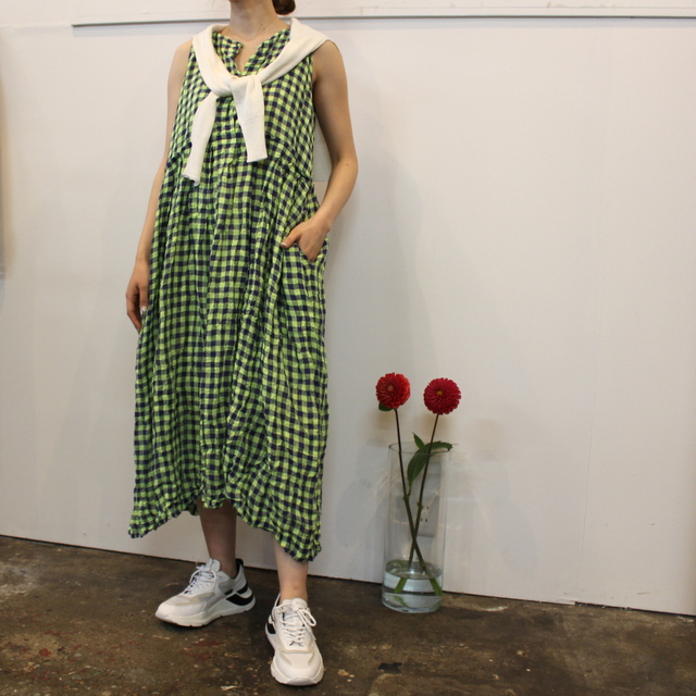 【22ss】DANIELA GREGIS(ダニエラ グレジス) scamiciato sleeveless dress#A383AGWL71111(1)